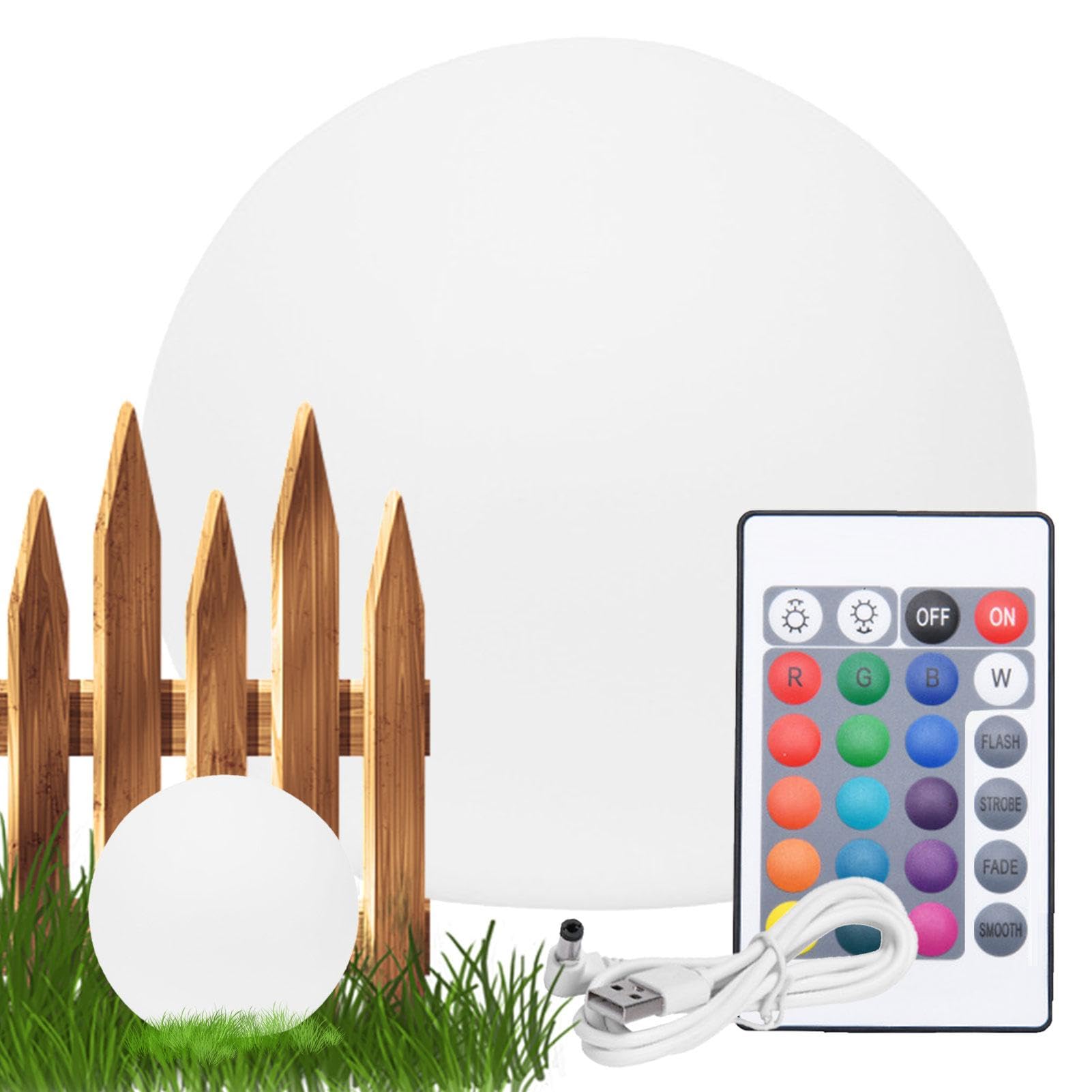 Outdoor Solar Light, Solar Ball, Solar Ball Lights Solar Globe Lights z pilotem | Zewnętrzne oświetlenie nastrojowe do dekoracji ogrodu, patio, podwórza, podjazdu, podjazdu,