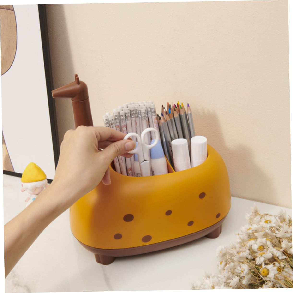 Sewroro Portalápices De Multifuncional Para Escritorio Organizador De Papelería Decoración De Oficina