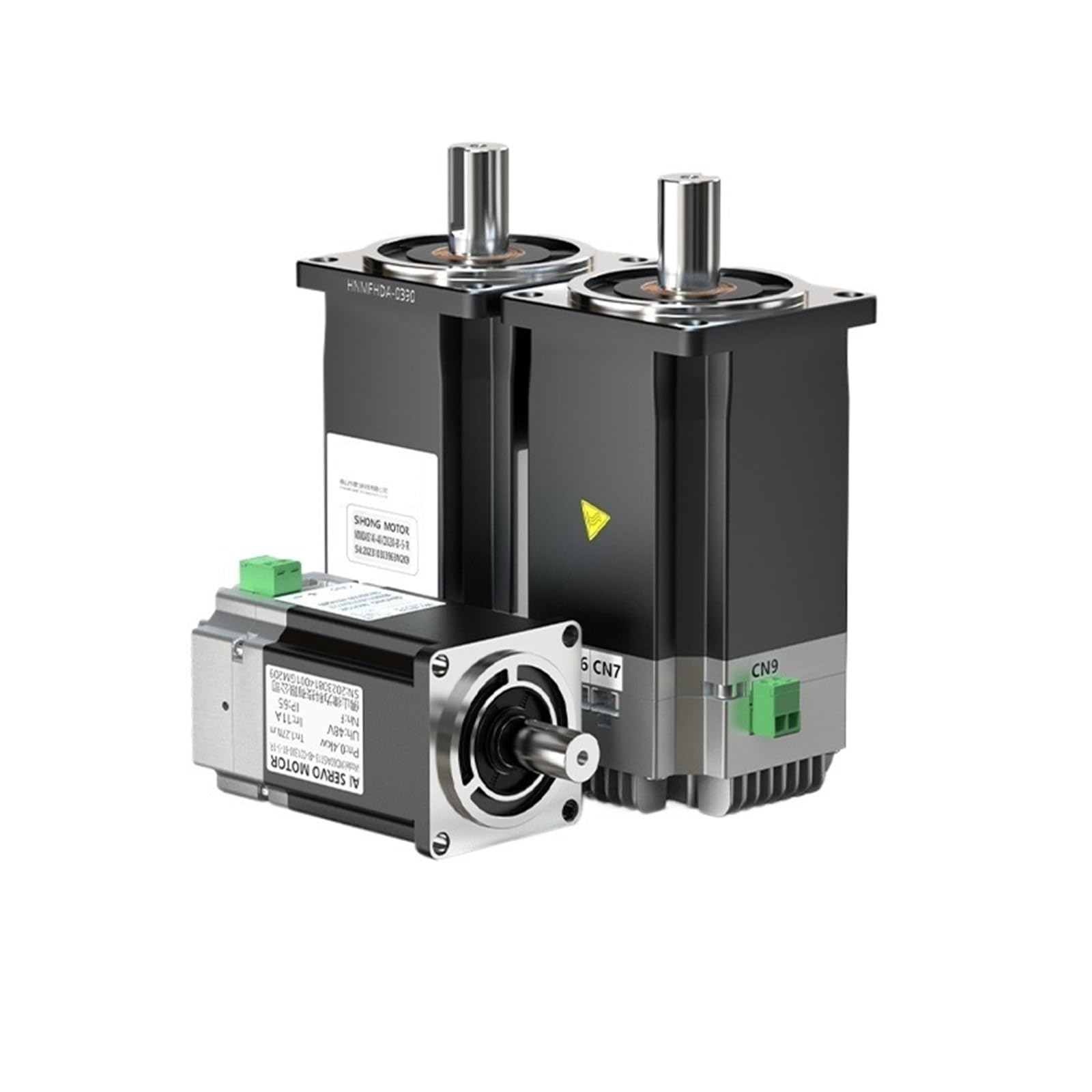 Serwomotory DC niskonapięciowe 24/48/72 V 60/80 ze zintegrowanym sterownikiem sterowania, silnik 400 W, 750 W i 1000 W, (60-200 W0.63N 24 V)