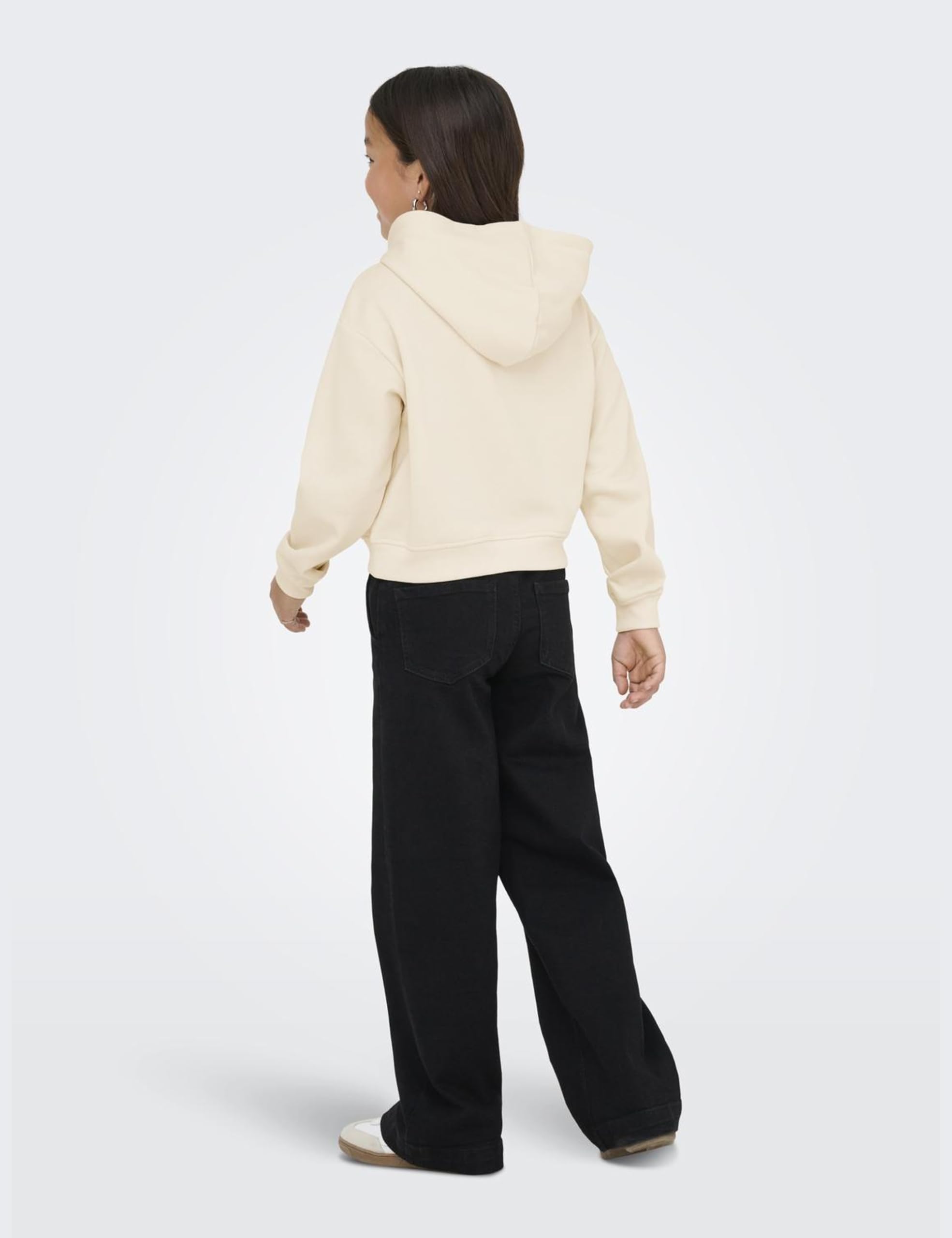 Only & Kids Kogsweat Life L/S bluza z kapturem Short SWT Noos, brzoza, 146-152