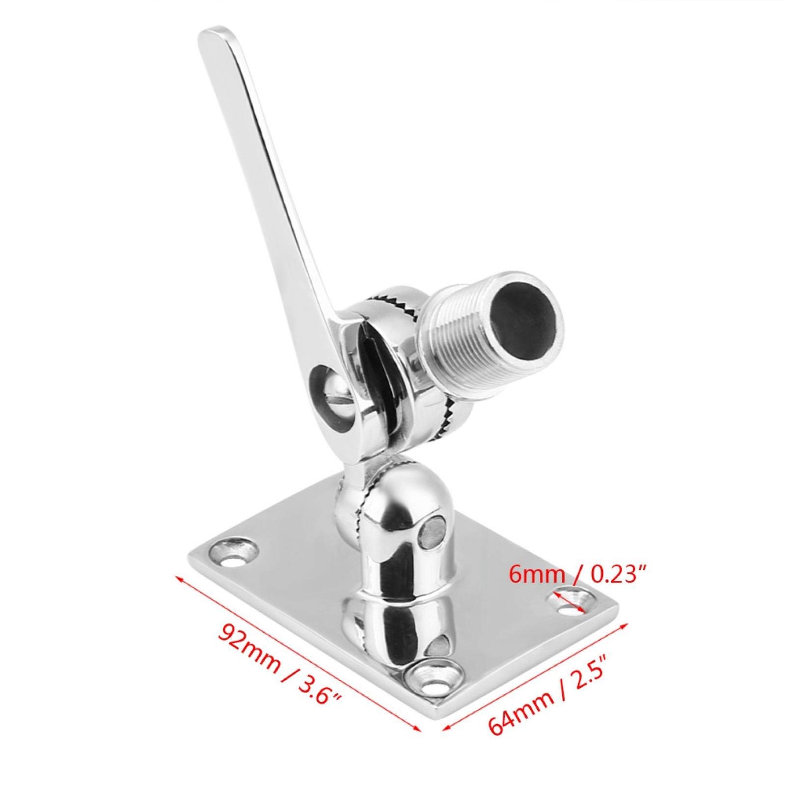 Stable Characteristics Marine Antenna Base Mount, Antenna Base Mount, for Boat RV Direct Fit in Marine