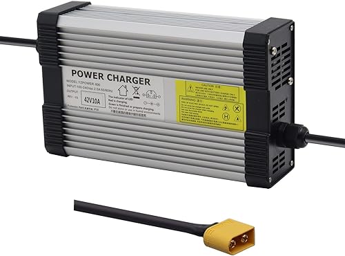 42V 10A Lithium Battery Charger AC Adapter Power Supply for 10S 36V Batteries Pack DC XT60 Plug