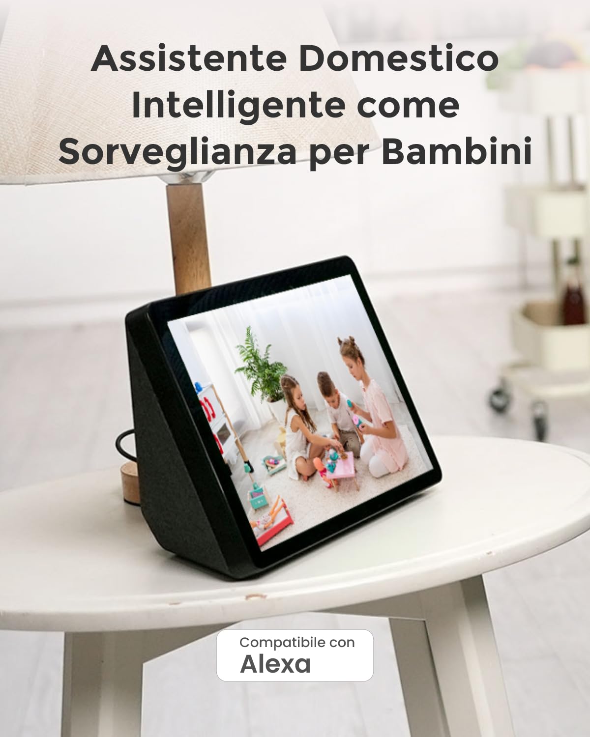 LaView Telecamera Interna 3K 5MP Per Sicurezza Casa - Visione Notturna A Colori, Audio Bidirezionale, Allarme Motion Detection