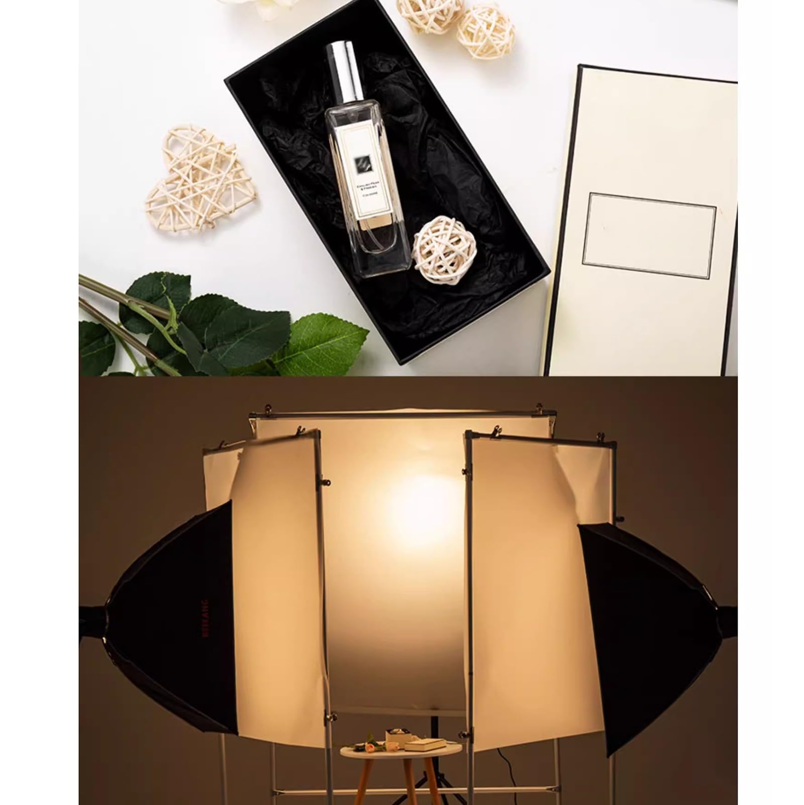 Kit diffusore professionale per fotografia con supporto regolabile e cornice girevole per una migliore illuminazione di foto e video