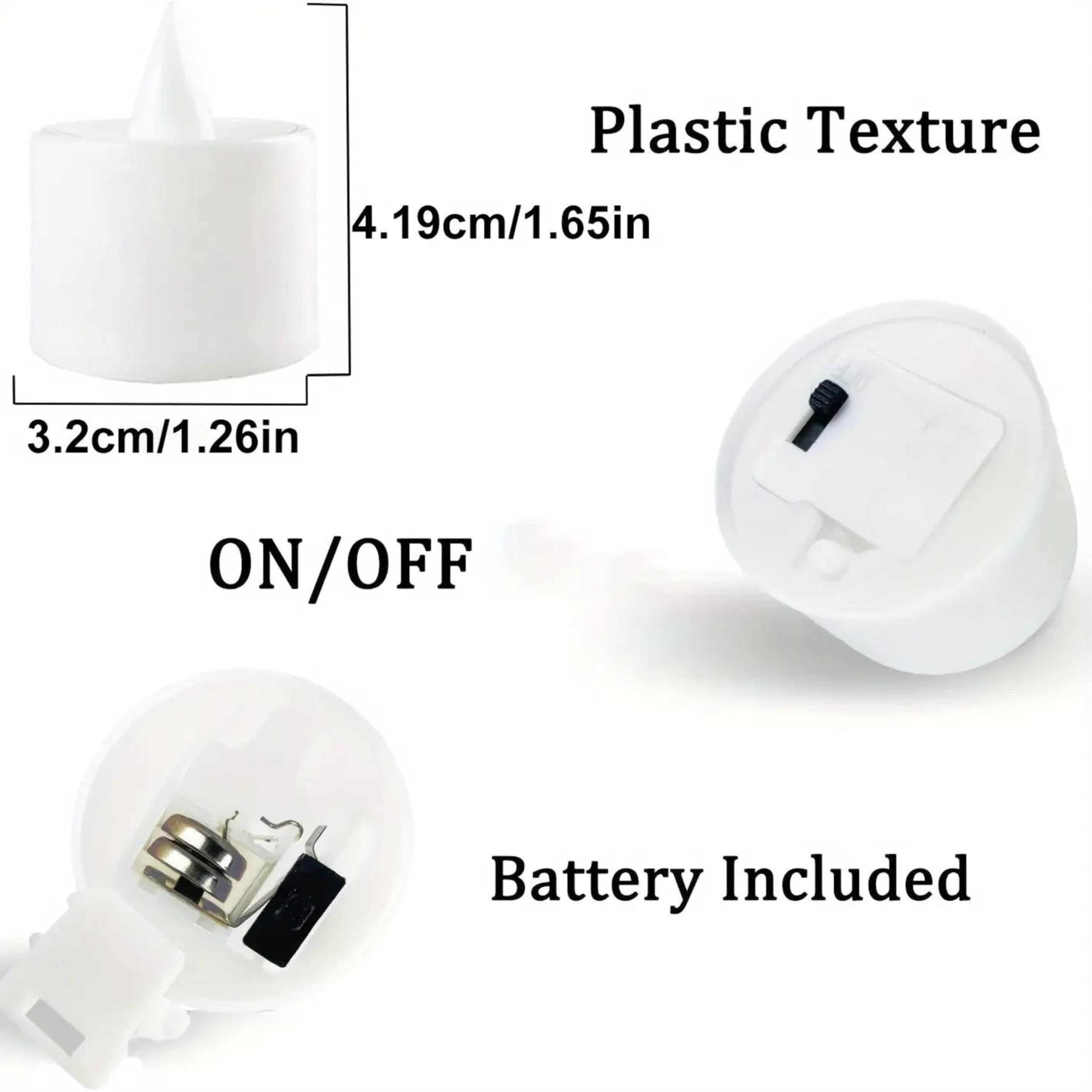 Amster Electric Tea Lights - Realistic Flameless LED Tealight Candles with Warm White Light for Home Décor, Wedding, Party, Diwali, Ganpati, Navratri, Anniversary Decor (Pack of 10) 3