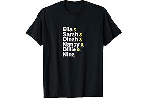 Female Singers Ella Billie Dinah Sarah Nancy Nina T-Shirt