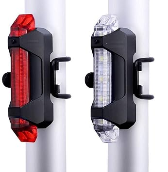 PRO365 DC918 Bicycle Lights Combo Pack/Rechargeable/Multiple Light Modes/Waterproof Head and Tail Light (6 Months Manufacturer Warranty) - image, photos