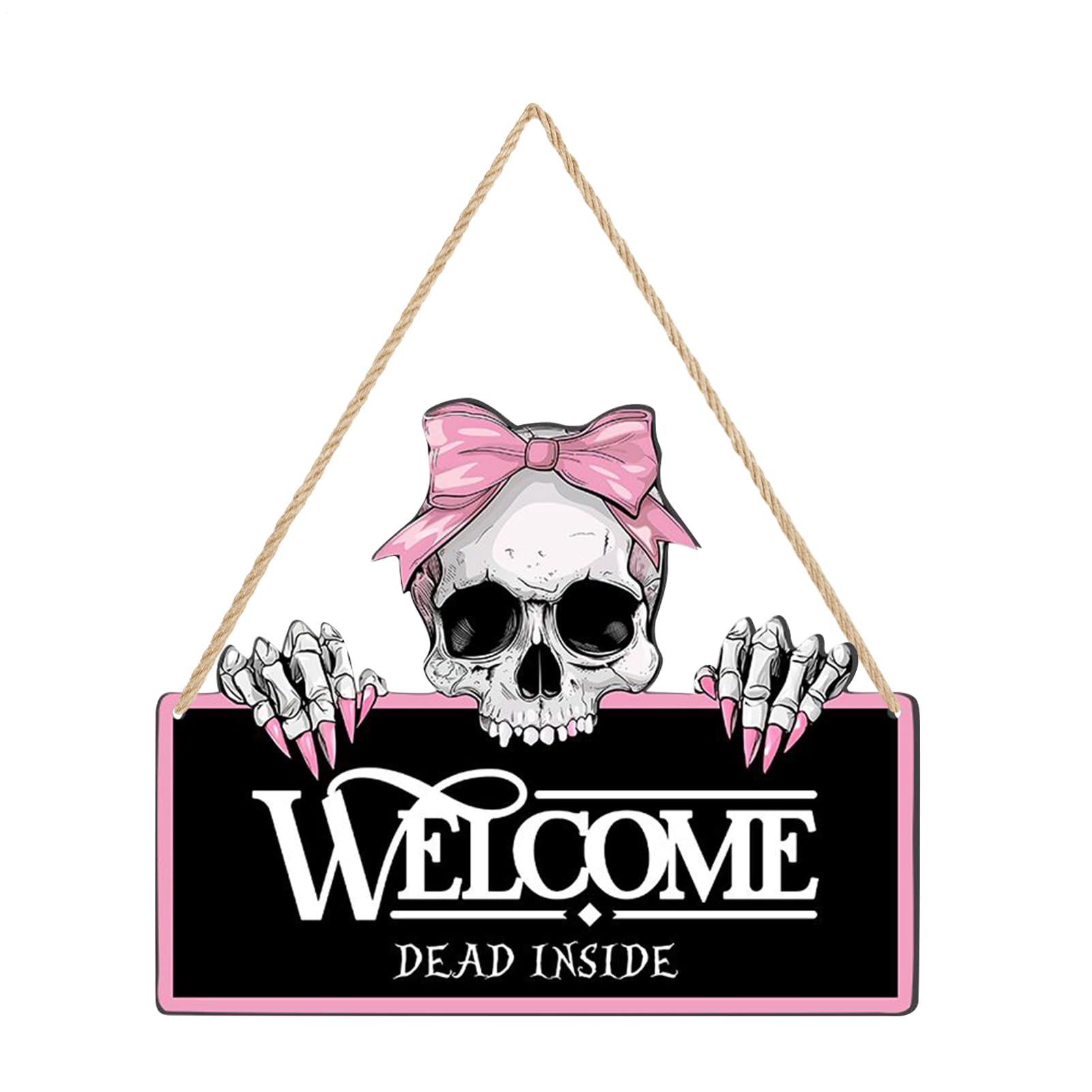 Cartel de Halloween para puerta principal y decoración de pared exterior