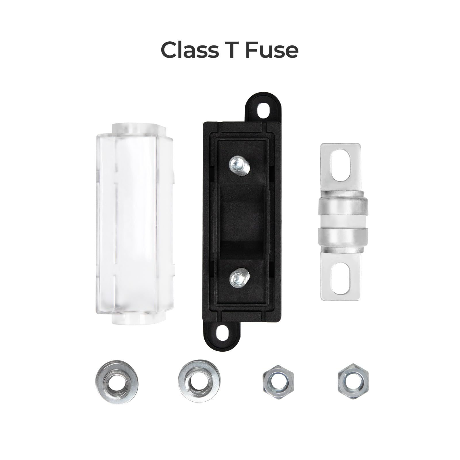 Renogy Fusibile ad alta corrente, fusibile classe T 250A con set per auto, camion, veicoli da costruzione, autobus e roulotte