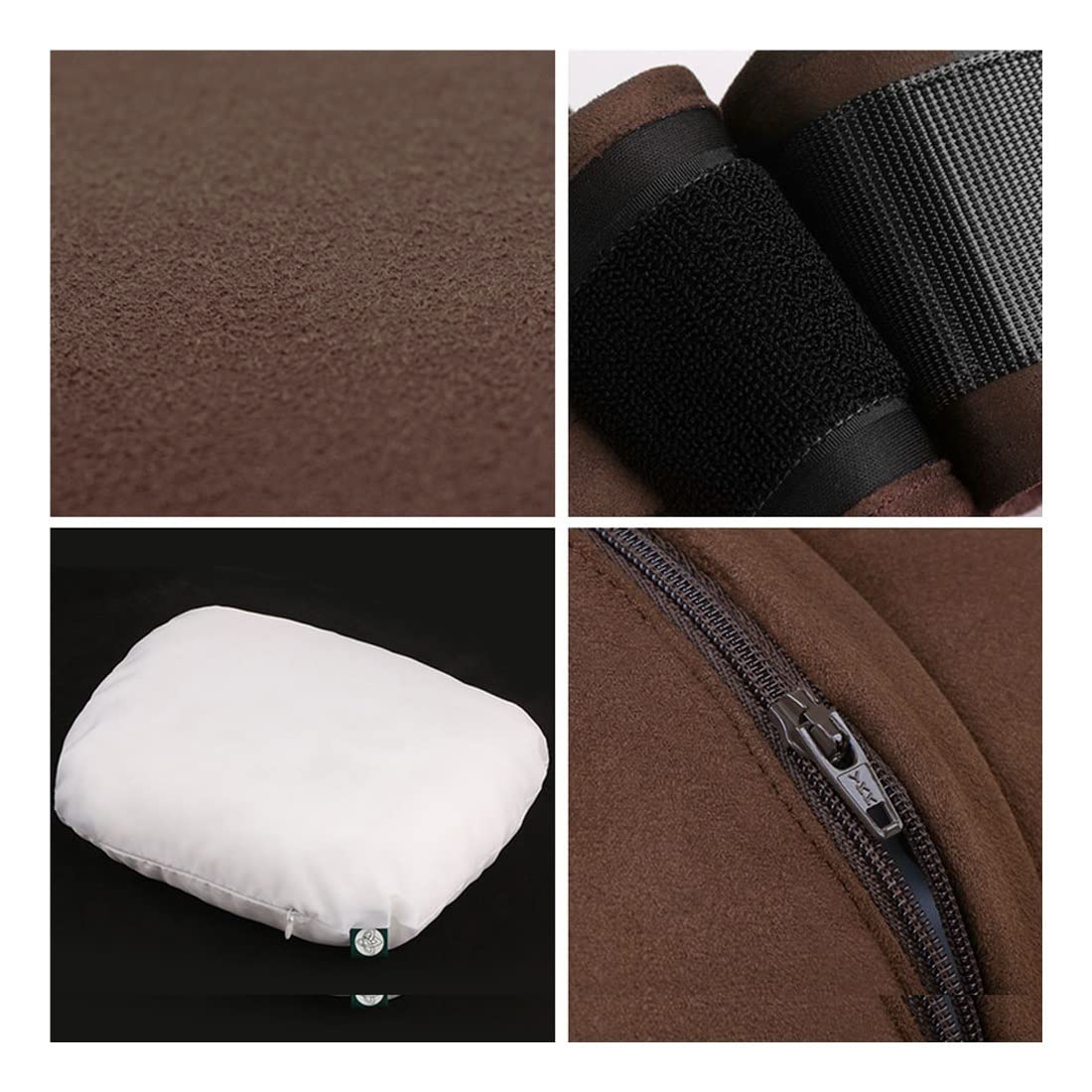 Almohada de Cuero para el Cuello del automóvil Soporte para el Cuello del reposacabezas del automóvil Compatible con Maybach Design S Class Soft Universal Car Pillow Rest Cojín (Color : Pink)