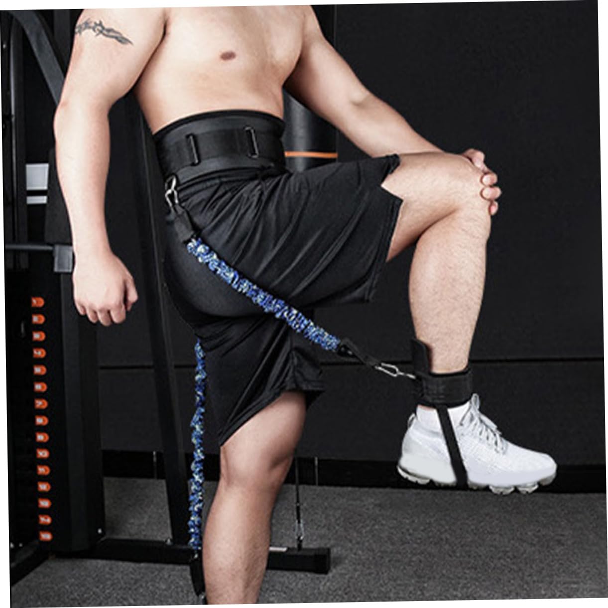 Toddmomy Widerstandsband für Beine mit Verstellbaren Knöchelriemen Tragbares Fitnessgerät für Beintraining Basketball und Lauftraining Geeignet für Männer und Frauen Aller Altersgruppen