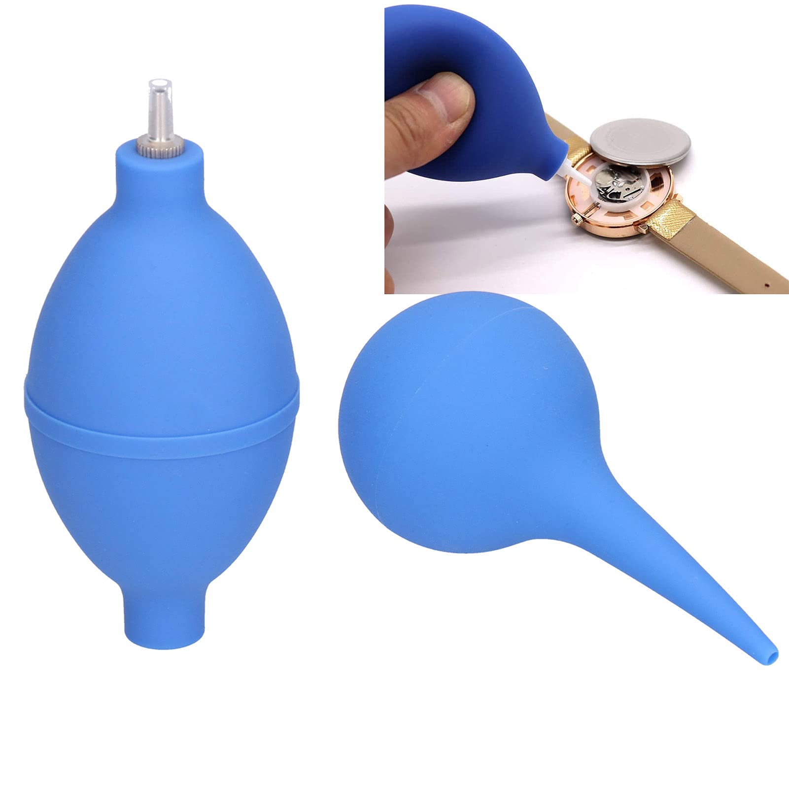 Bulb Air Blower Rubber Dust Ball 2PCS with One Way Valve for Camera Lens Keyboard Electronics Cleaning