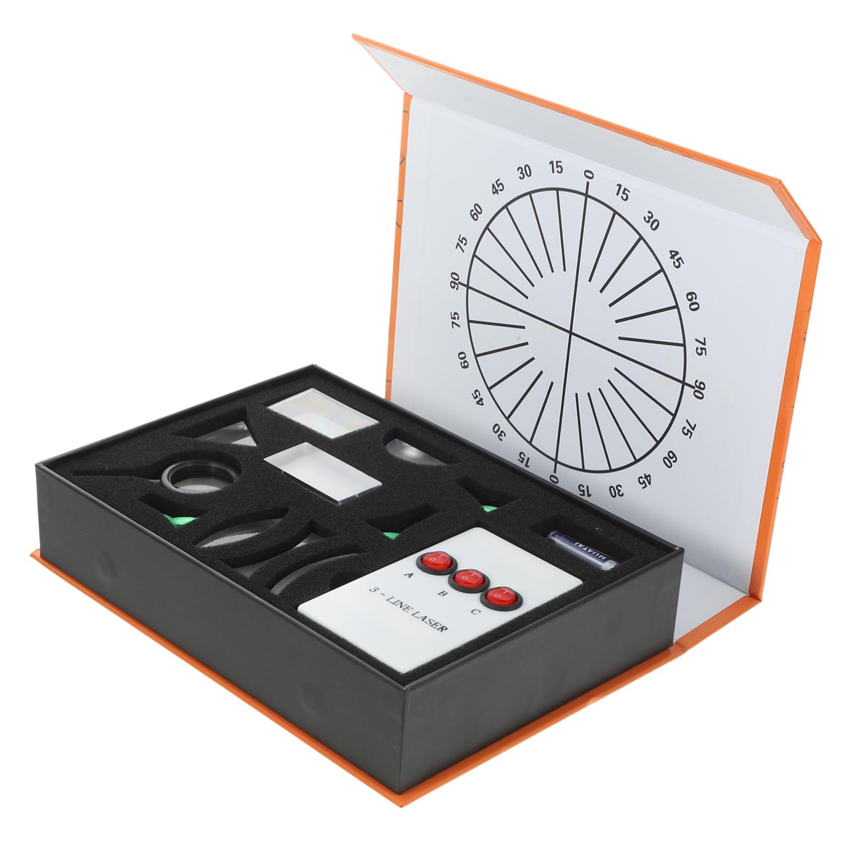 Gatuida Kit Optique Avec Lentilles Concave Et Convexe Matériel De Laboratoire Pour Expériences Physiques Outil Pédagogique Portable Plastique Et Verre Adapté Aux Étudiants Et Enseignants