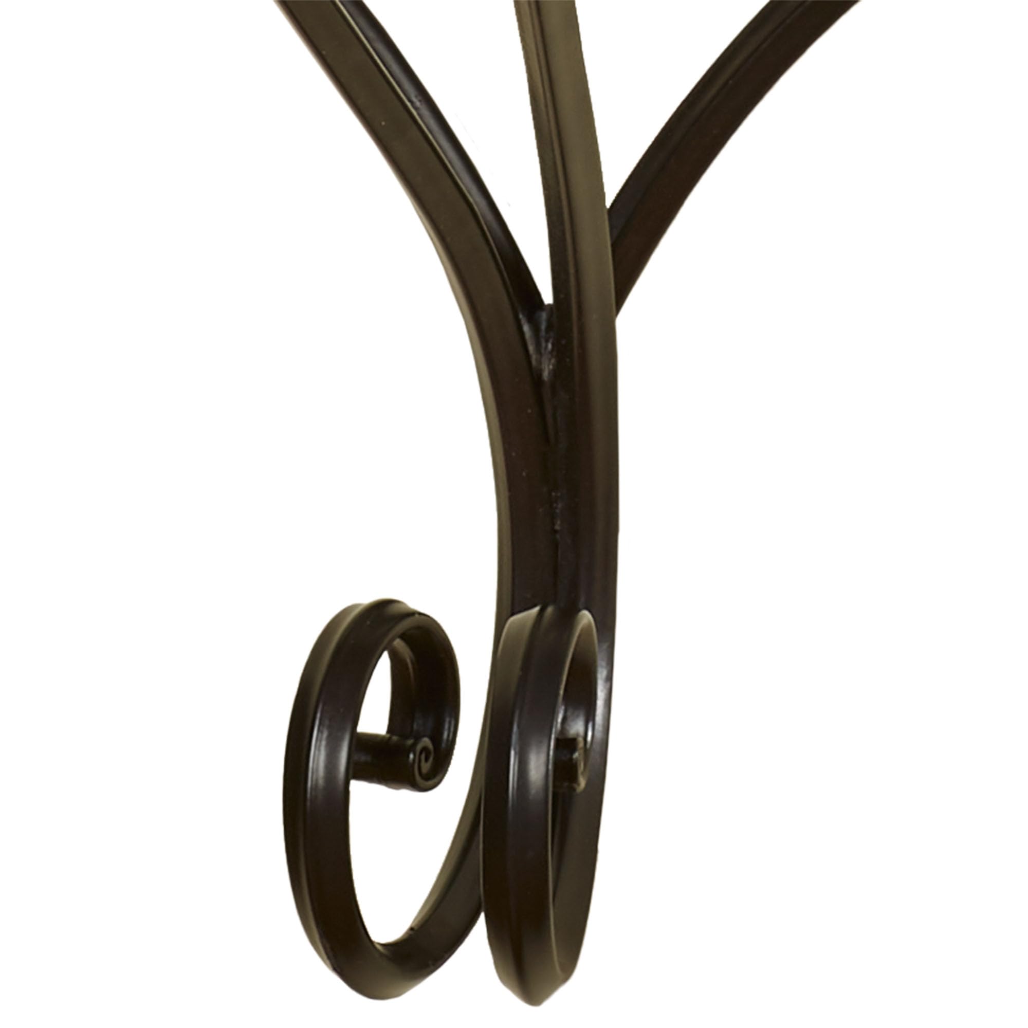 Organizer Da Parete In Metallo Touch Of Class Charleston - Colore Bronzo Con Riflessi Oro - 33x12x48 Cm - 3