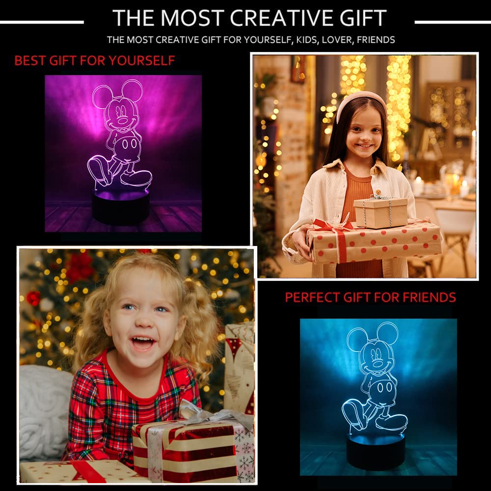 Amazon.co.jp : かわいいミッキーミニーマウス 置物 フェアリーライト