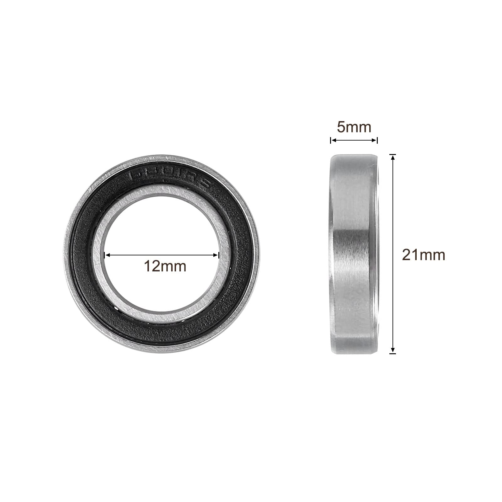 Kozelo Rillenkugellager 20 Stück – 5x10x4 Mm, Chromstahl, Doppelt Versiegelt, ABEC1, Für Motoren & Werkzeuge