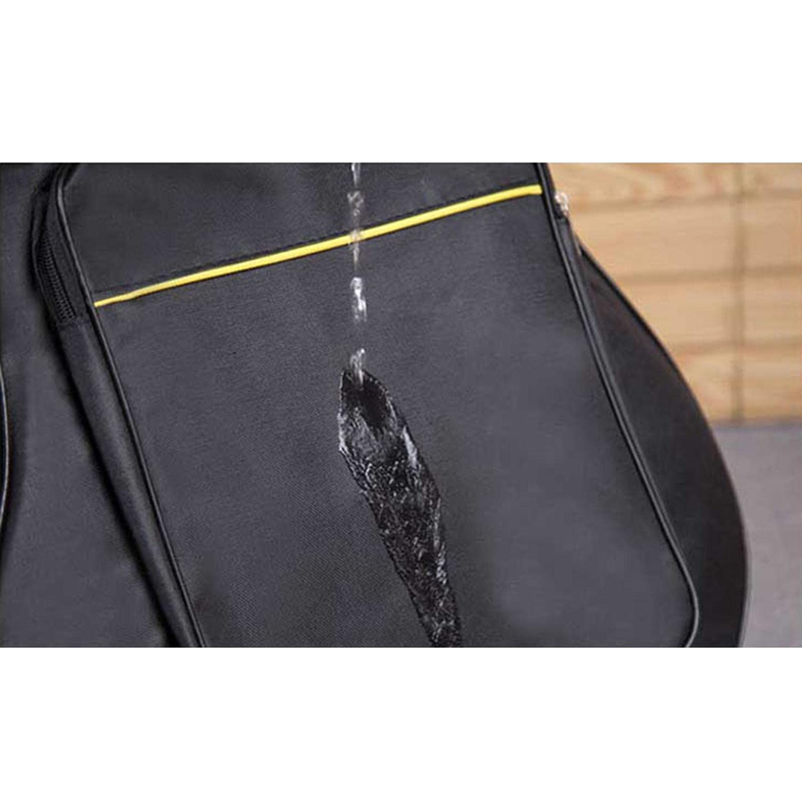 Gitarrentasche Rucksack Oxford Material Stoßfest Wasserabweisend Gepolstert Einzelfach Große Fronttasche für Schüler Musikunterricht Freizeit