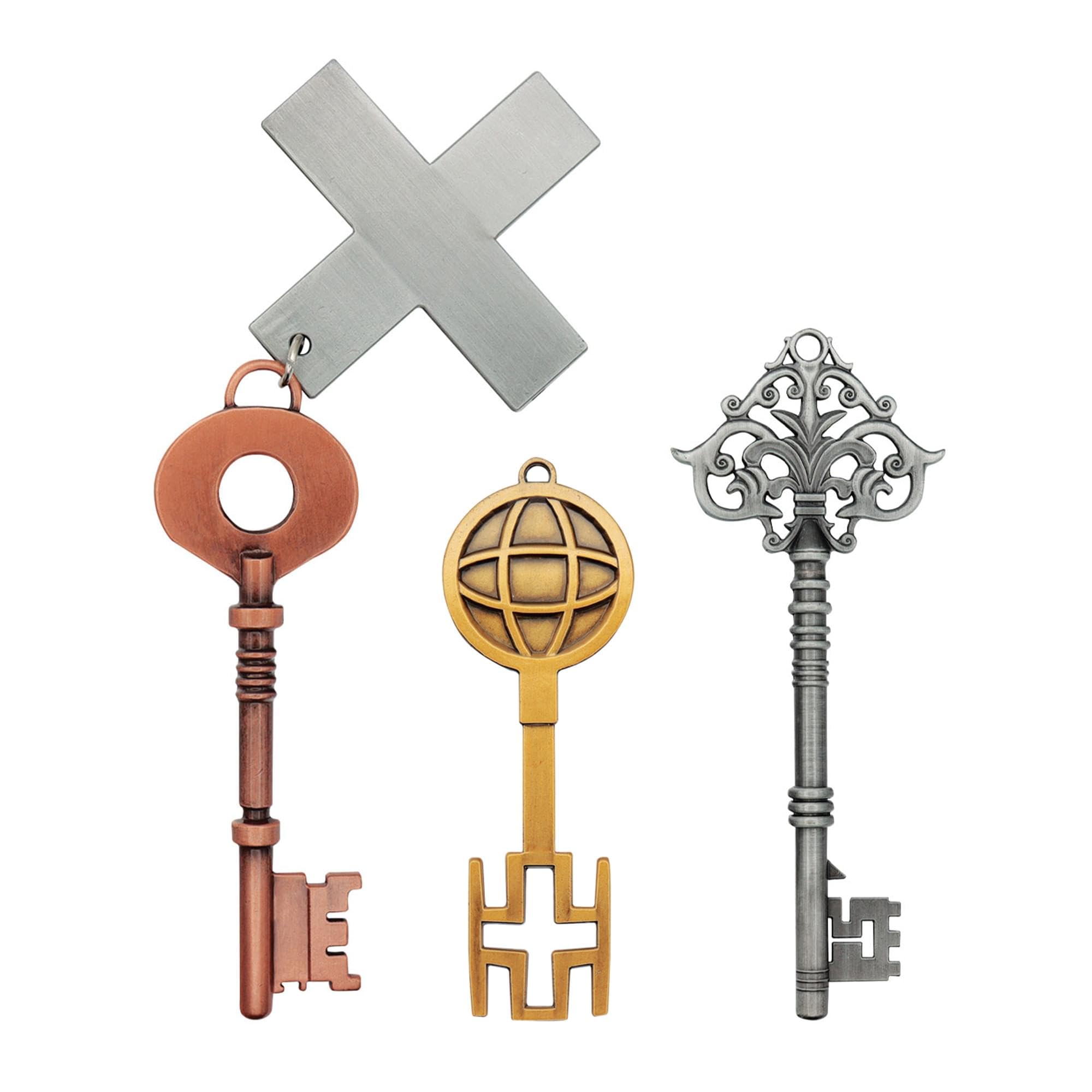 FaNaTtik SILENT HILL 2 Replica Key Set – Limited Edition Collectible Metal Keys (Wood Side, Brookhaven, Toluca) – Officially Licensed – Numbered Display Box – Horror Game Memorabilia