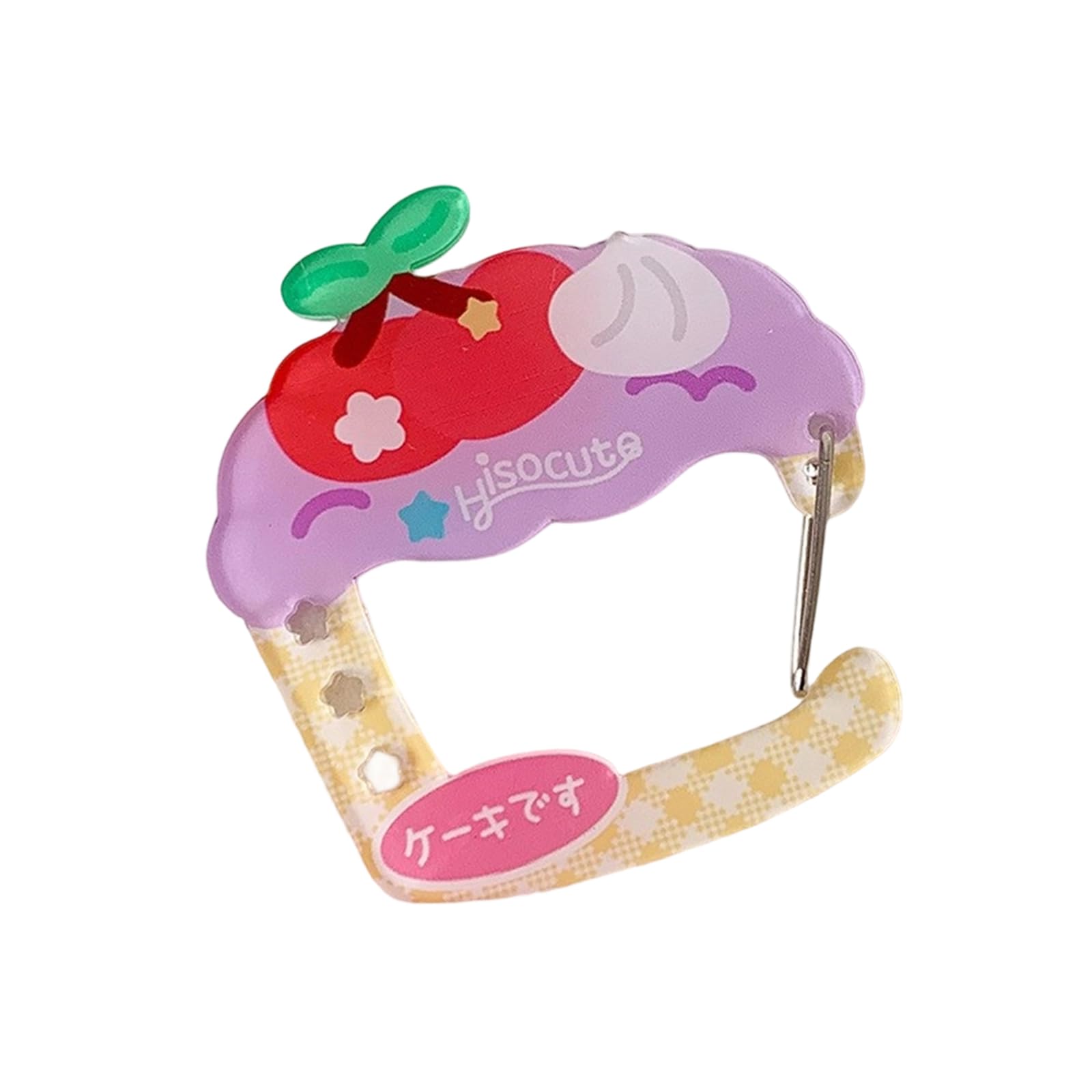 NEWFT Stylish Carabiner Hook Ita Bag Decoration Buckle Keychain Pendant Handbook Charm Acrylic Keyring Accessories for Women