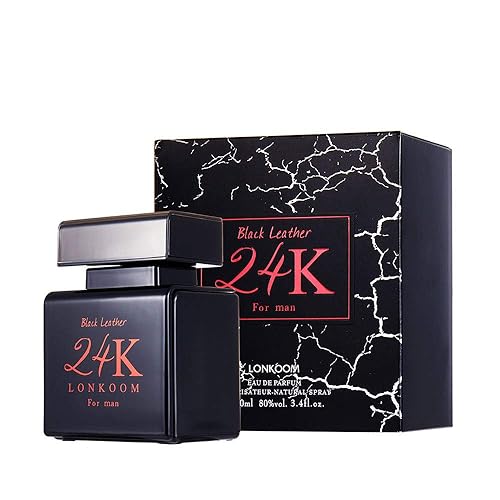 Piel negra de 24 quilates Fragancia para hombres Aroma de cuero sofisticado Notas de perfume de azafrán, frambuesa, tomillo, jazmín, gamuza,