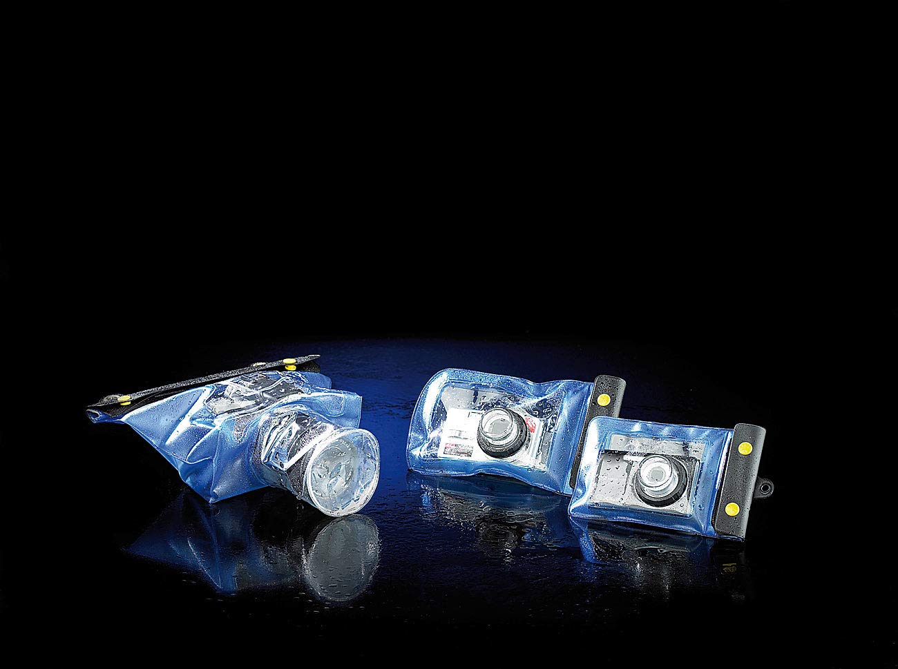 Somikon custodia impermeabile per fotocamera: Borsa per fotocamera subacquea S con guida obiettivo Ø 38 mm (borsa da snorkeler, universal case subacqueo fotocamere subacquea, foto)