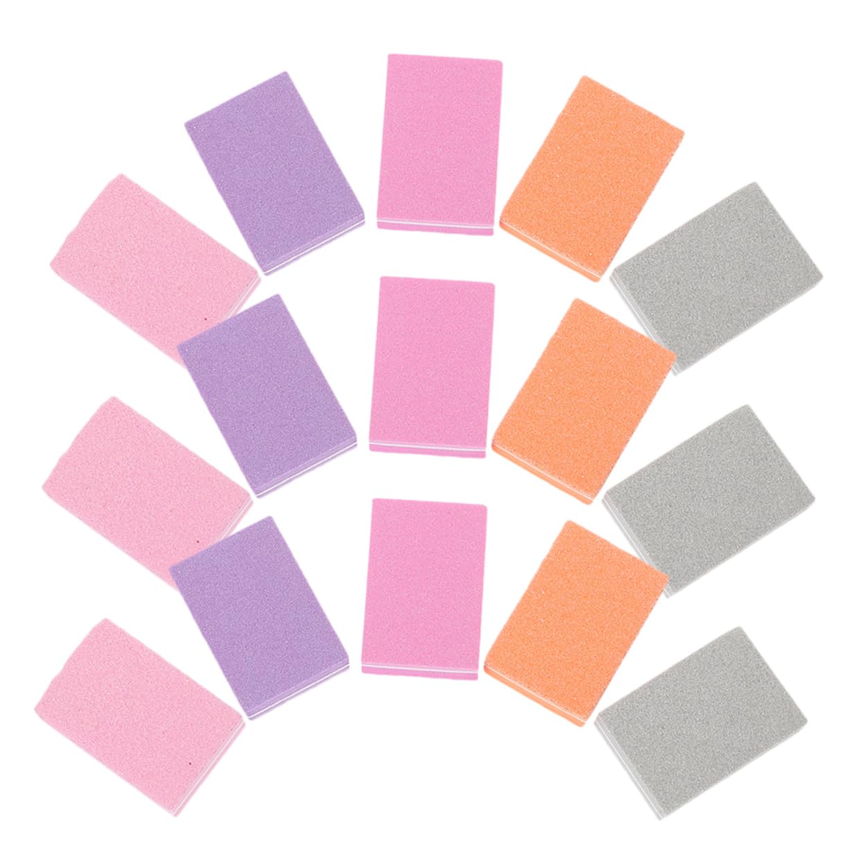 Beaupretty Lima De Uñas Clavo Lijado Buffer Cutícula Bloquear Pulidor Uñas Gel Para Uñas Nail Gel Bloque De Tampón De Uñas Bloques Amortiguadores De Esponja Para Uñas 100 Piezas*4