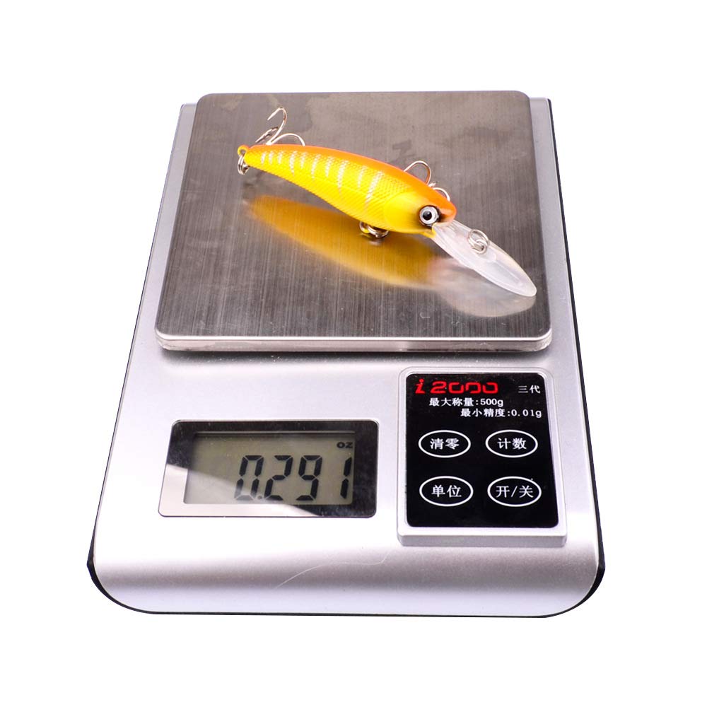 Kit de leurres de pêche minnow CrankBait Bass Leurres 24pcs Appâts artificiels pour bar, truite, brochet, saumon, matériel de pêche en eau salée et eau douce Kit de leurres de pêche minnow CrankBait Bass Leurres 24pcs Appâts artificiels pour bar, truite, brochet, saumon, matériel de pêche en eau salée et eau douce