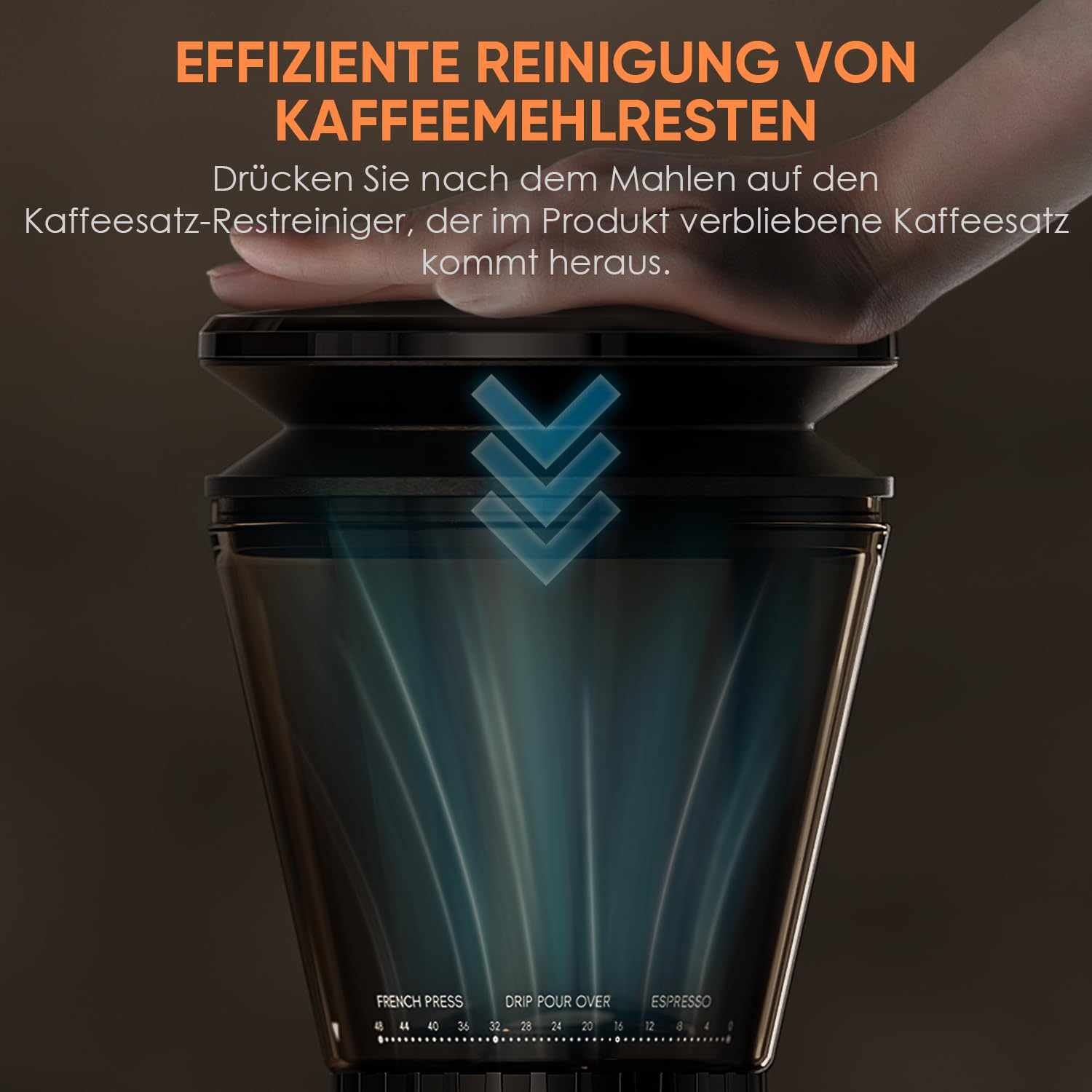 Moulin à Café Électrique Professionnel Biolomix avec Broyeur Conique 48 Réglages de Mouture,Compatible Portafiltres 51-53mm 58mm, Conteneur Anti-Adhésif et Mémoire Intelligente (CG210-2-EU) | Pour 1 à 12 tasses avec minuterie tactile numérique et tasses,