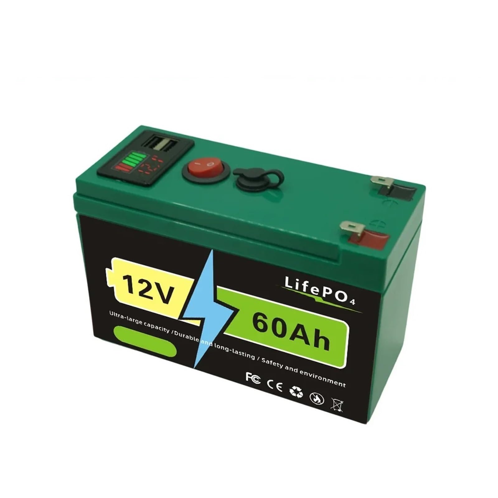 Batteria A Ciclo Profondo Lithium12VBatteria 150Ah LiFePO4 4000+ Cicli Profondi
