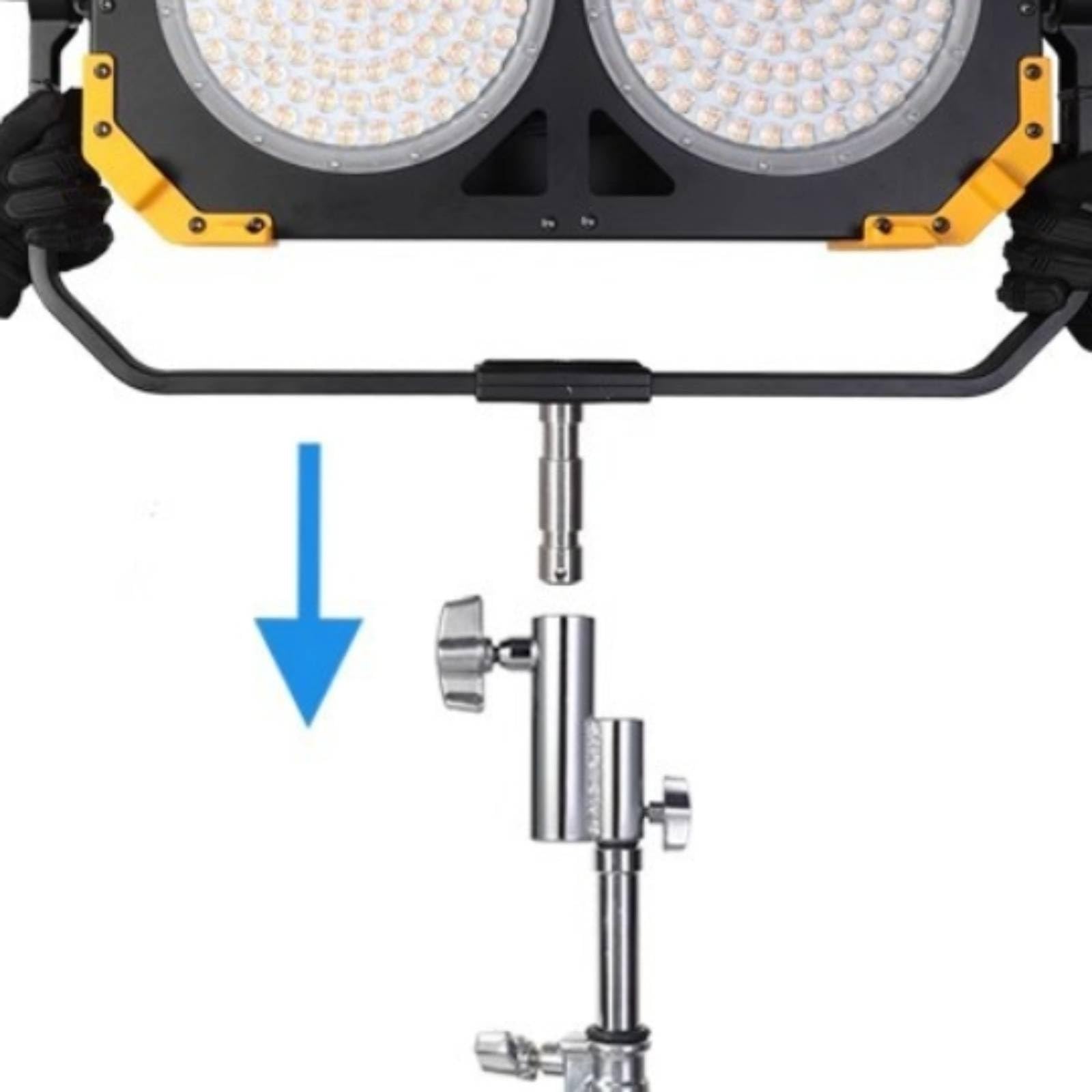 Adattatore con Viti Leva Resistente Adattatore Filettato Compatto Ferramenta per Professionisti Dell'immagine , Adattatore Da 16mm A 28mm, AF-H028, Altezza 170mm