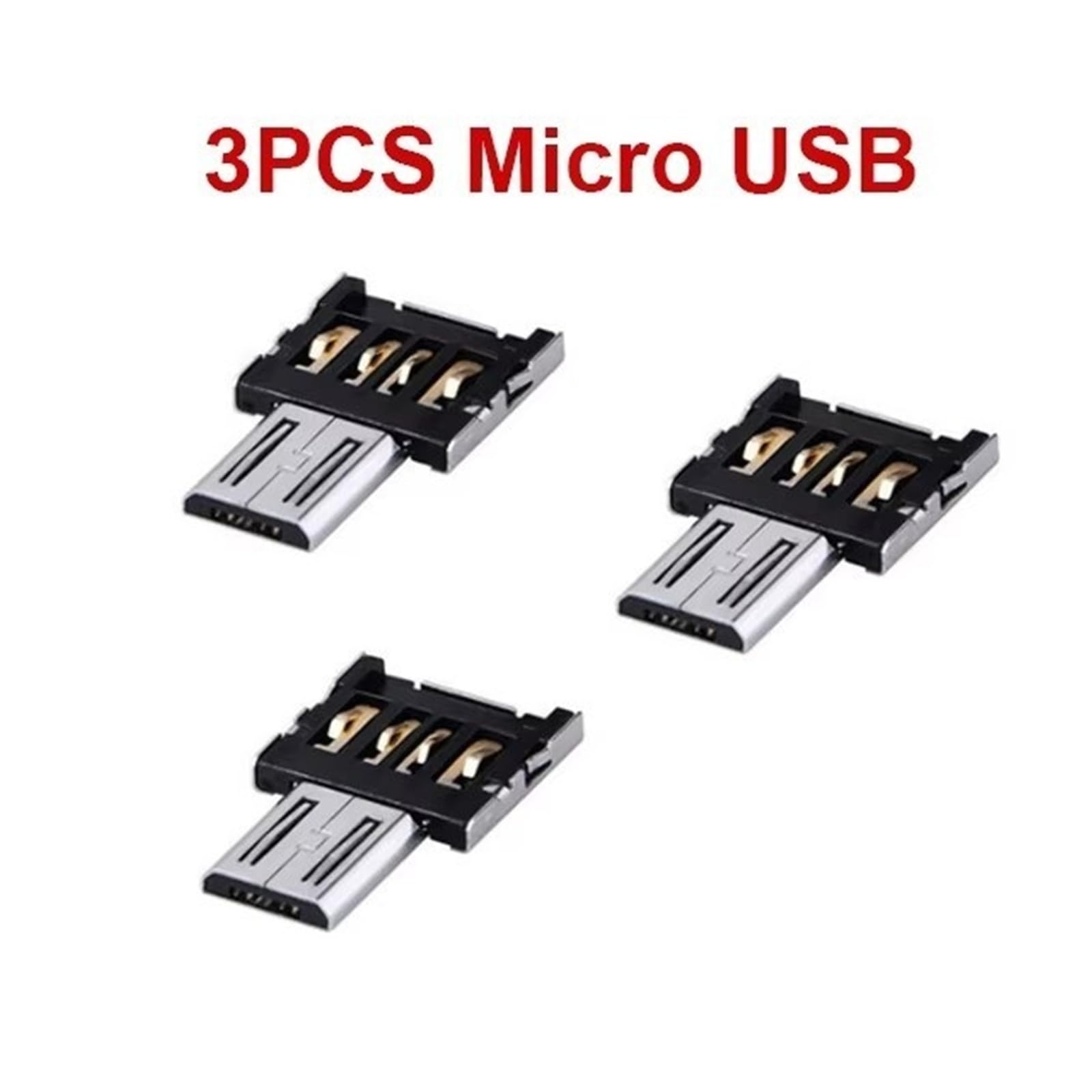 Adattatore da USB C a USB 2.0 OTG di tipo C, cavo connettore micro USB (micro USB, 3 pezzi)