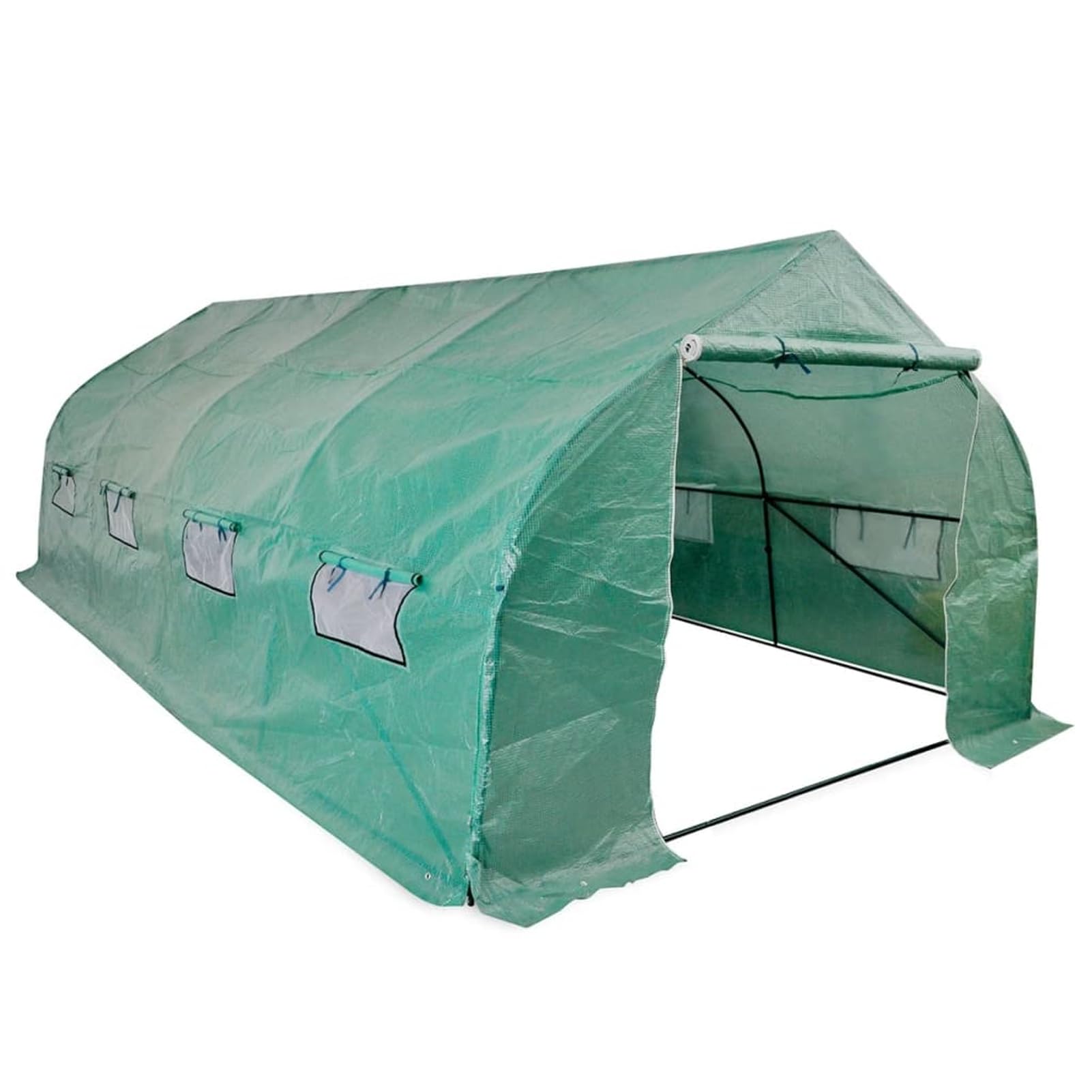 Serra portatile in polietilene e acciaio, struttura resistente 18 m² per giardinaggio, protezione piante, semina e coltivazione, alternativa pratica alle serre tradizionali per giardinieri principiant