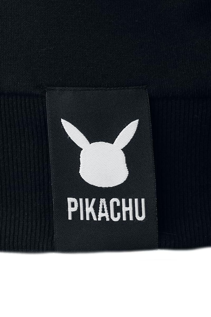 Pokémon Uomo Felpa Jogging Nero 60% Cotone, 40% Poliestere Regular