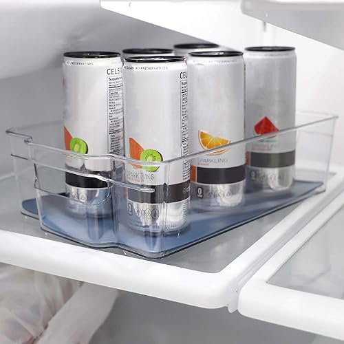 Miniatura 7 de Michael Graves Design Contenedor de nevera con forro de goma, 12.5 x 8.25 pulgadas, transparenteíndigo