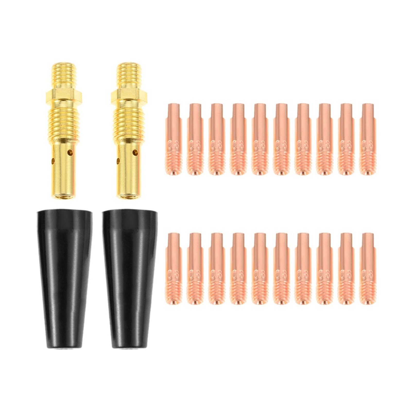 Msioytog A Multiple Compatible Welding Torches Nozzles Set With 24 Copper Lloys Dvice Various Equipment Wear Resistant Welding Nozzle