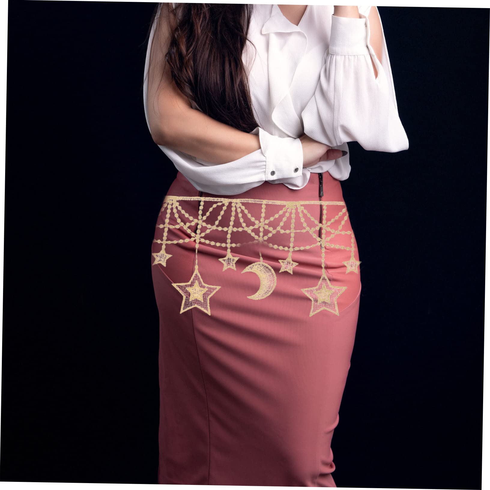 Tofficu 5piezas Cinta De Encaje De Estrellas y Para Costura Decoración De Prendas De Material De Calidad Para Manualidades y Proyectos De Ropa