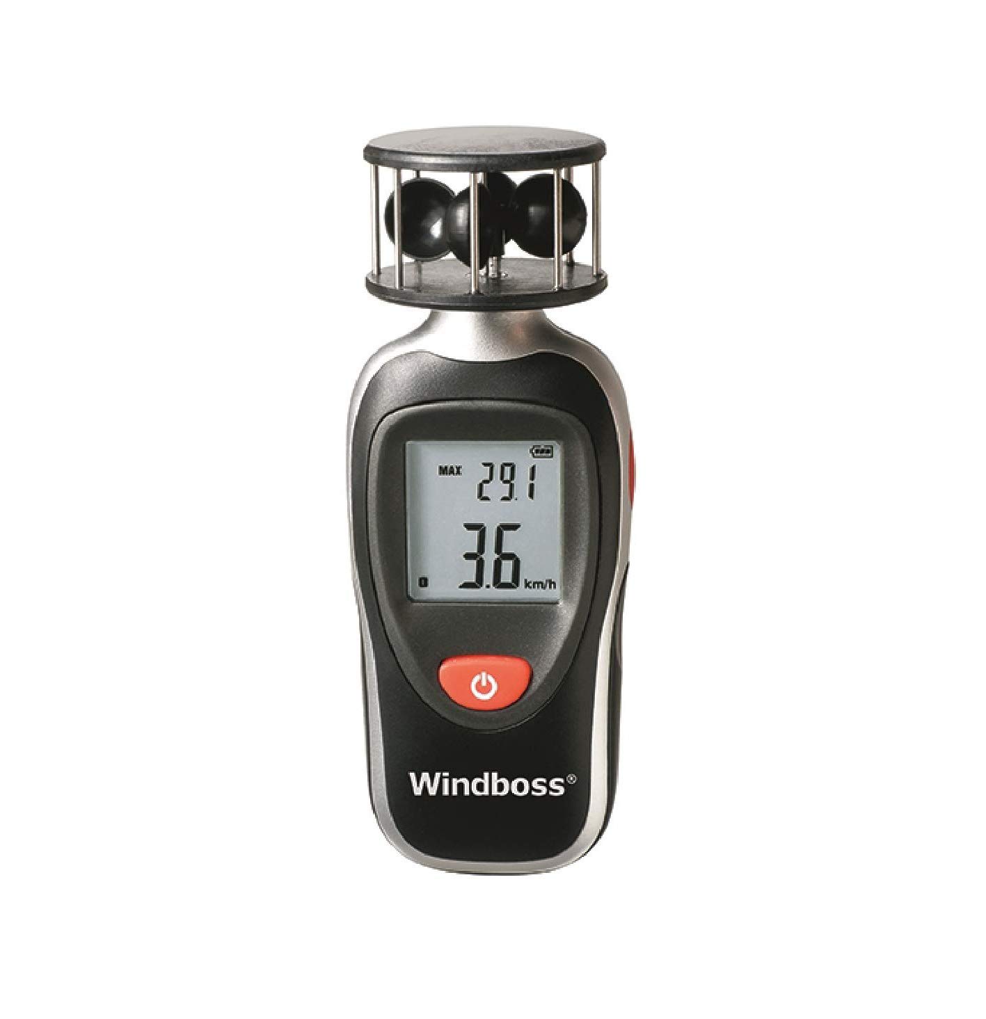 Windboss® Wind meter with thermometer for surfing, sailing, kiting and