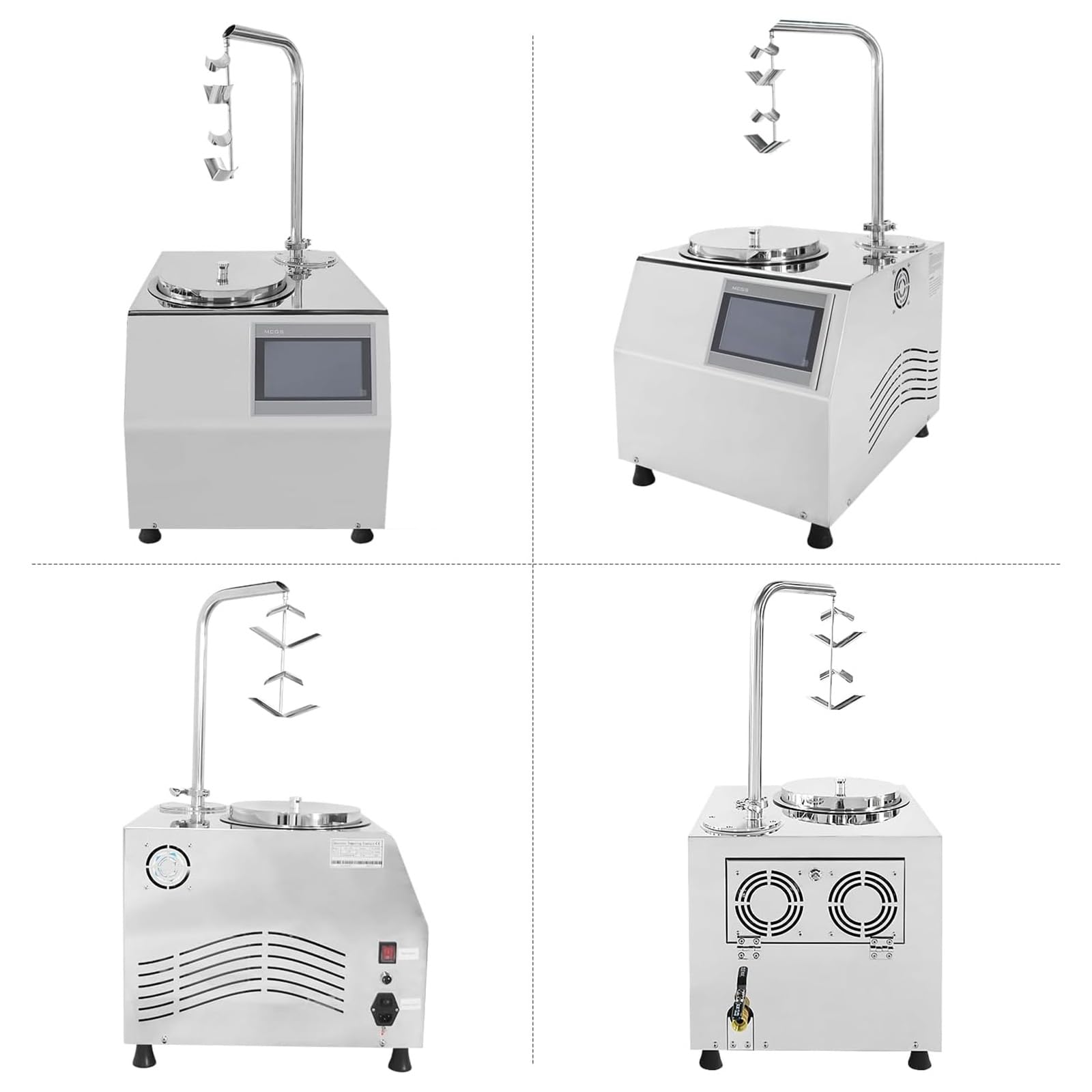 Fuente de Chocolate Comercial, Máquina de Fusión Eléctrica Fuente de Chocolate Fondue con Control de TEMPERATURA, 1000W Acero Inoxidable Calentador y Fundidor de Chocolate Comercial Eléctrico(5.5L)