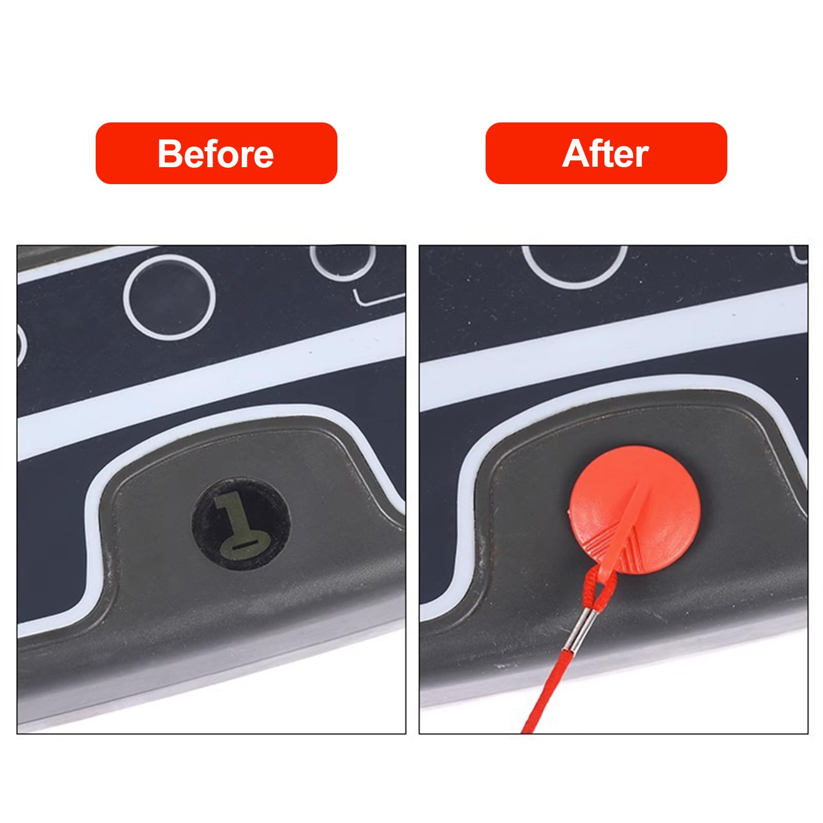 Clé De Sécurité Universelle KARELLS Pour Tapis De Course – Clip Magnétique Avec Cordon 1m, ABS Solide, Remplacement Idéal