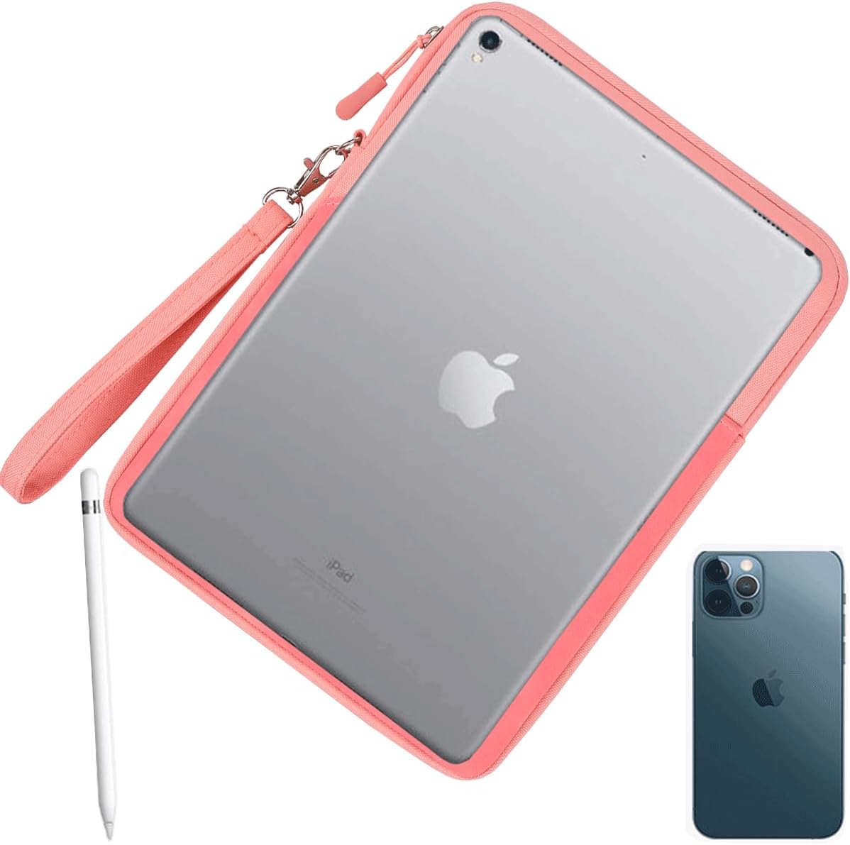 CAAORDKSO 11.6 inch Laptop Sleeve Case for Acer Chromebook Spin 311, ASUS Vivobook 11.6, HP Stream 11, Samsung Chromebook 11.6' Laptop Bag Compatible with Lenovo Acer Dell HP 11.6 inch Laptops, Pink