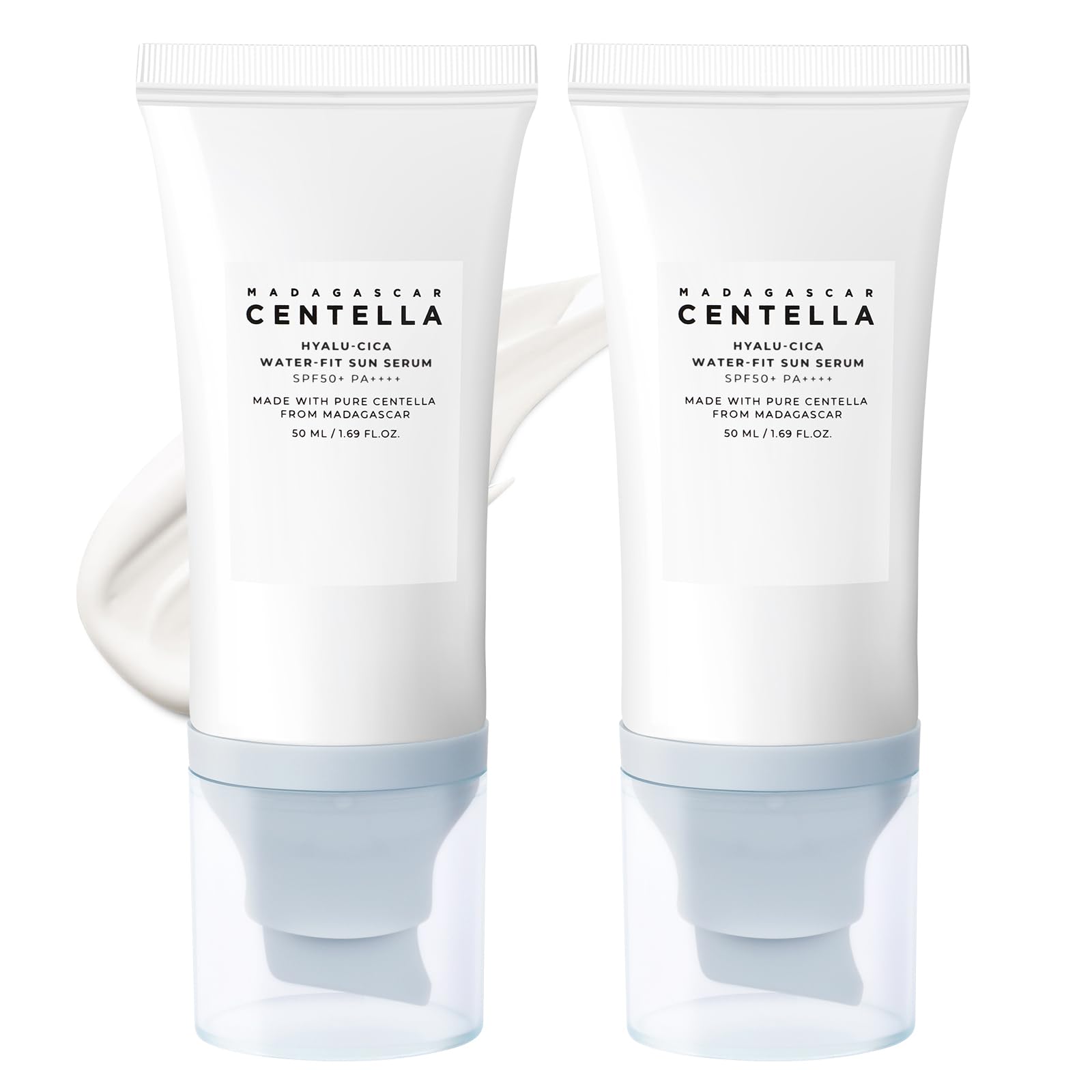 Photo 1 of 2PCS Centella Sunscreen SPF 50, 50ML Sunscreen Face Serum, Daily UV Defense Sunblock Summer Sunscreen for Face, Travel Essentials for Black Girl