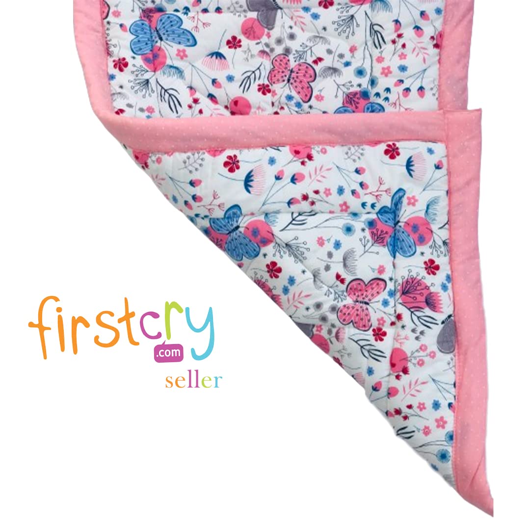 RURIBOSY| Bedding Mattress for Cotton,Baby Sleeping Bed Set Godari Baby Cradle Bed |Sleeping Mat |Multi Purpose Cushioned Bed | Made with Pure Cotton | Age(0-1YR) (White) 2