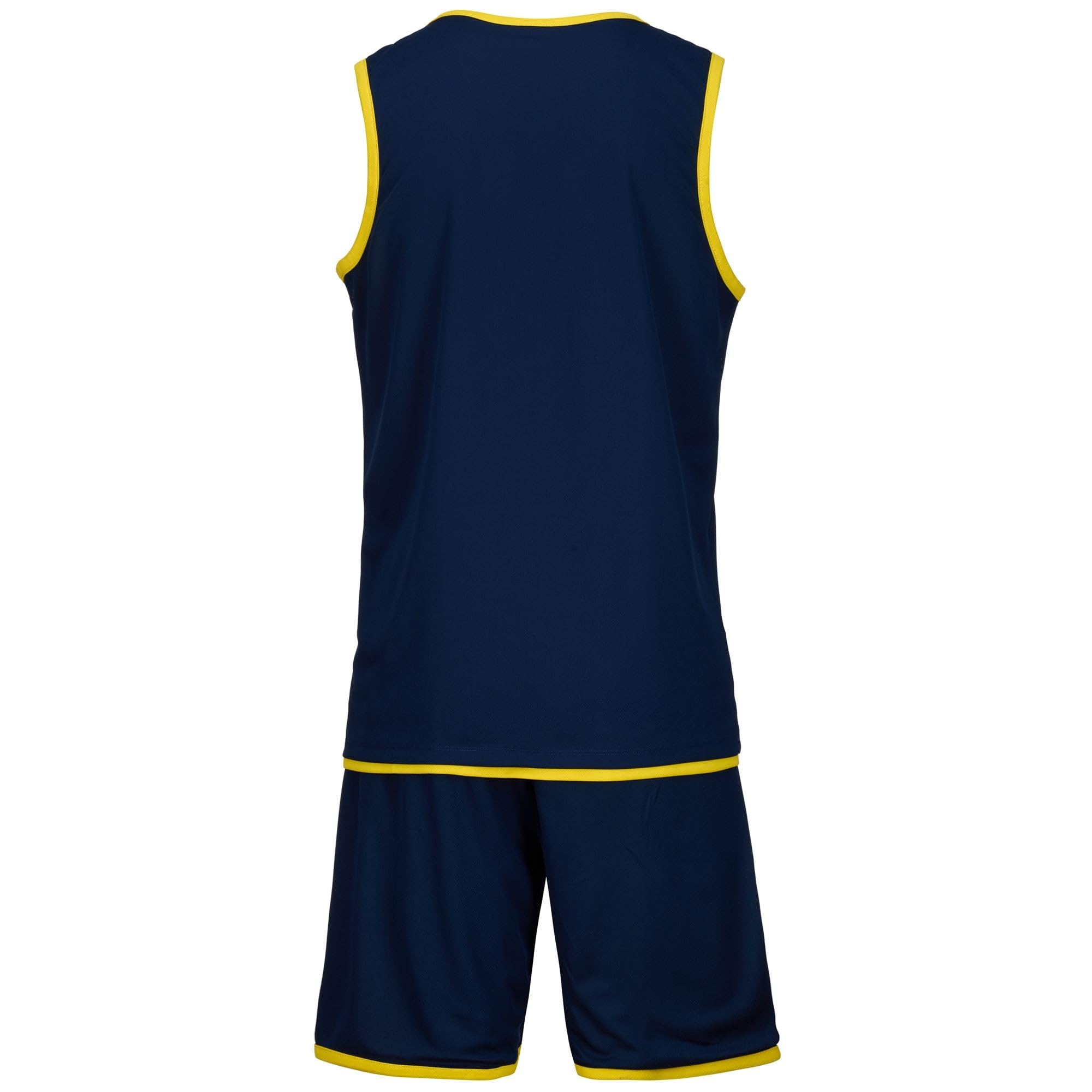 Kappa - Completo Canotta Pantaloncino, Uomo, Giallo, Poliestere, Basket, Kappa4Basket Dancosi, Taglia: M