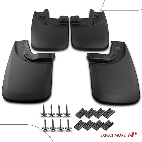 Miniatura 8 de A-Premium Juego de 4 guardabarros con kit de herramientas compatibles con Toyota Tacoma 2005-2015 Pickup, (con guardabarros), delantero y trasero