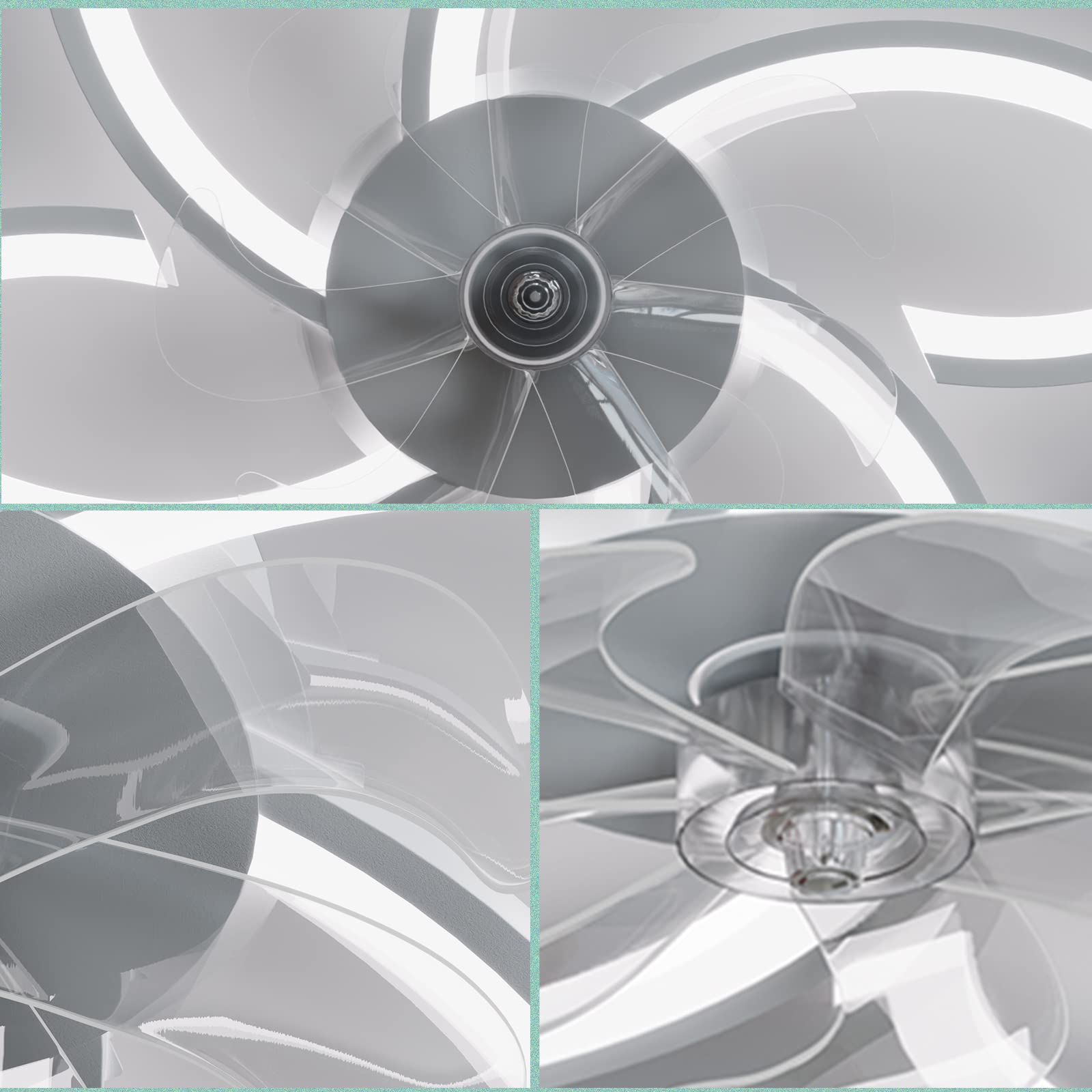 Wildcat Deckenventilator mit Beleuchtung Leise Moderne Led mit Fernbedienung Timer Blütenform Design Ventilator Deckenleuchte für Schlafzimmer Küche