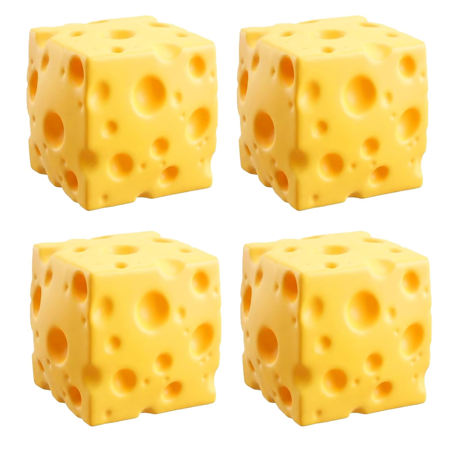 4PCS Big Cheese Squishy, Fidget Toy Squishes Cheese Toy Soft Squeeze Toy