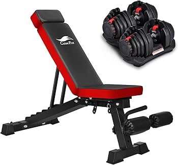 Amazon | Taimonik トレーニングベンチ＋可変式 セット商品 ダンベル