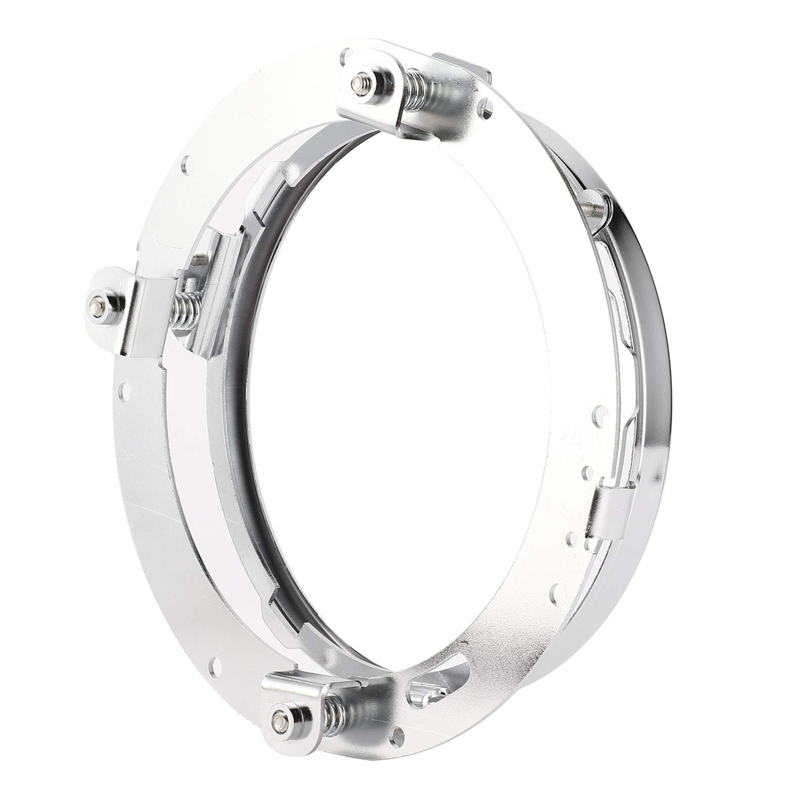 Support De Phare Rond 7 Pouces (180 Mm) Pour Jeep Wrangler JK - Anneau De Fixation En Fer, Finition Noire - 2
