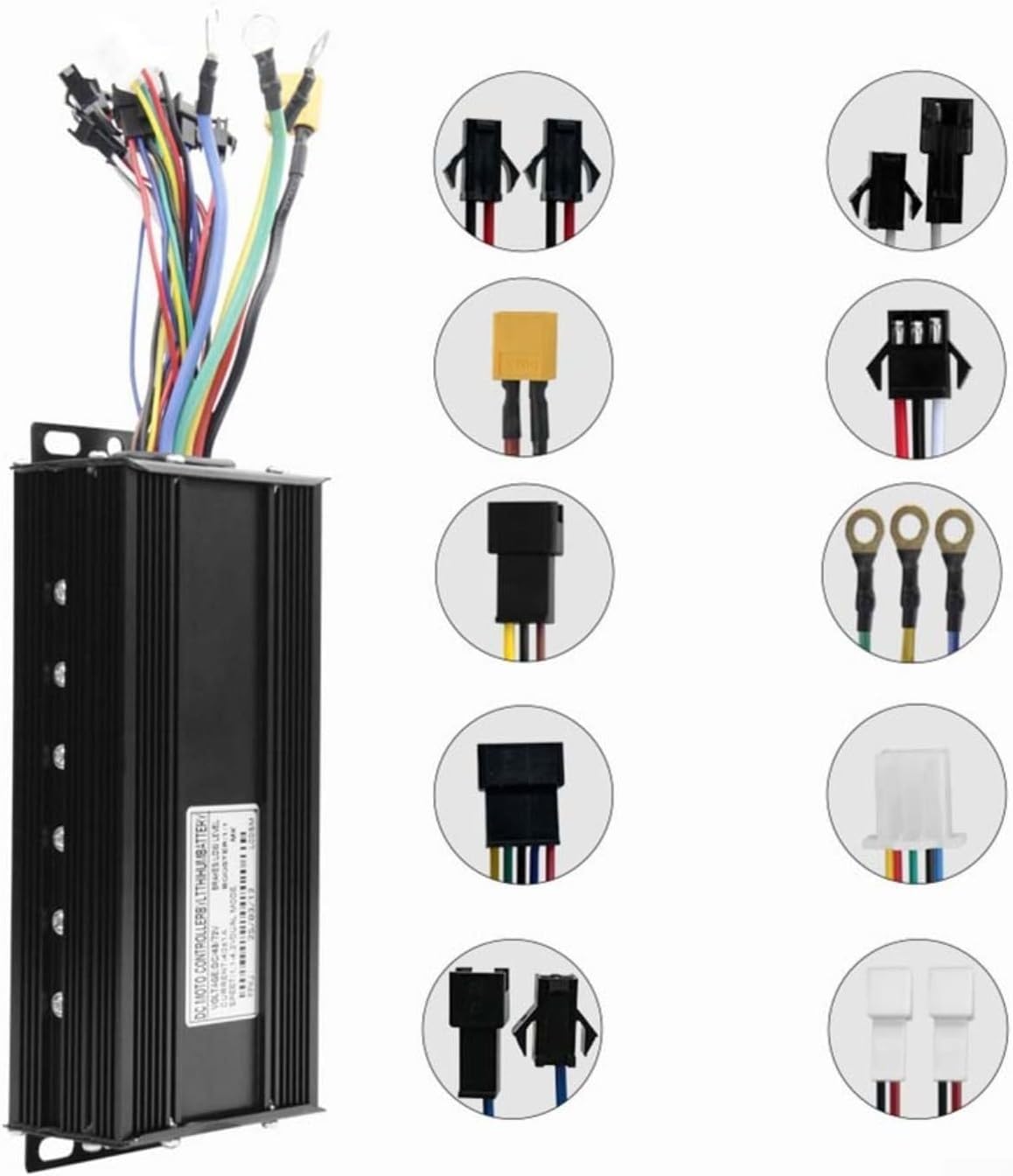 48V-72V E-Bike Brushless Controller 1500W/2000W 40A 3-Mode Intelligente Sinuswelle E-Bike Bürstenloser Motor Geschwindigkeitsregler für Elektrofahrrad