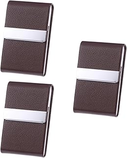 3 Peças Porta-Cartão De Crédito Porta-Cartões Porta-Cartões Carteira Para Mulheres Porta-Cartões De Couro Para Mulheres Porta-Nomes Comerciais Porta-Cartões Porta-Cartões Clipe De